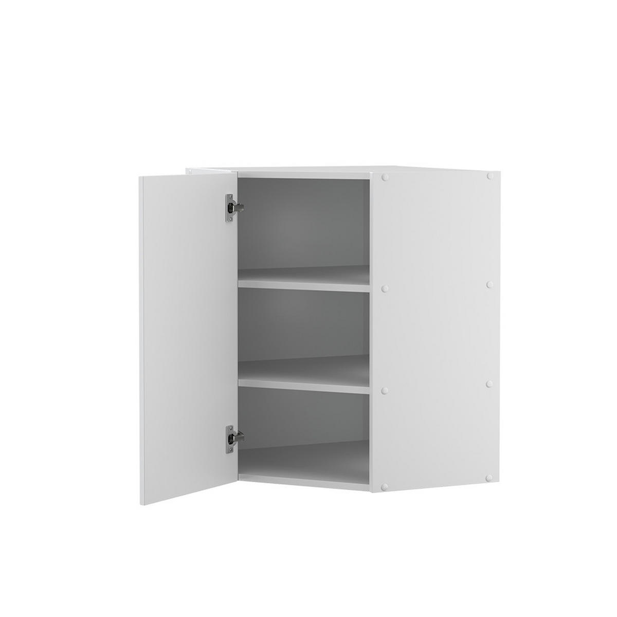 ECKHÄNGESCHRANK Fame-Line Weiß Landhaus 57 cm - Weiß, Holzwerkstoff (57/72/34.1cm) - Vicco