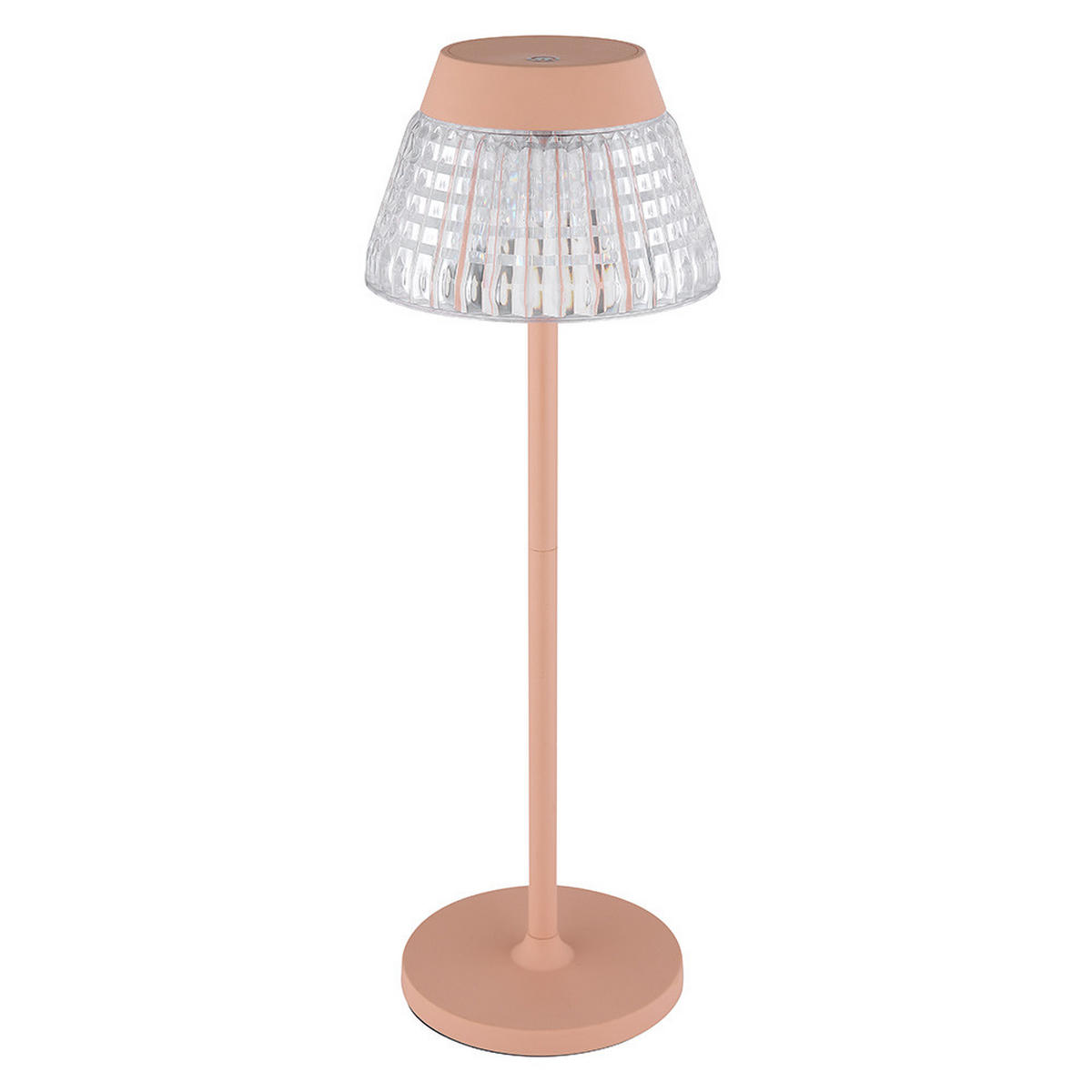 LED TISCHLEUCHTE Touchdimmer Orange klar - Orange, Metall (13.5/13.5/38cm) - Globo Lighting