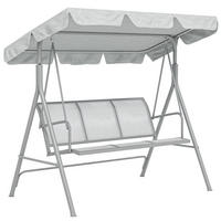 GARTENSCHAUKEL Grau 3-Sitzer - Grau, Metall (170/153/108cm) - PANGIVO