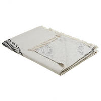 DECKE Beige Berhampore 130/180 cm - Beige, Naturmaterialien/Textil (130/180cm) - Beliani