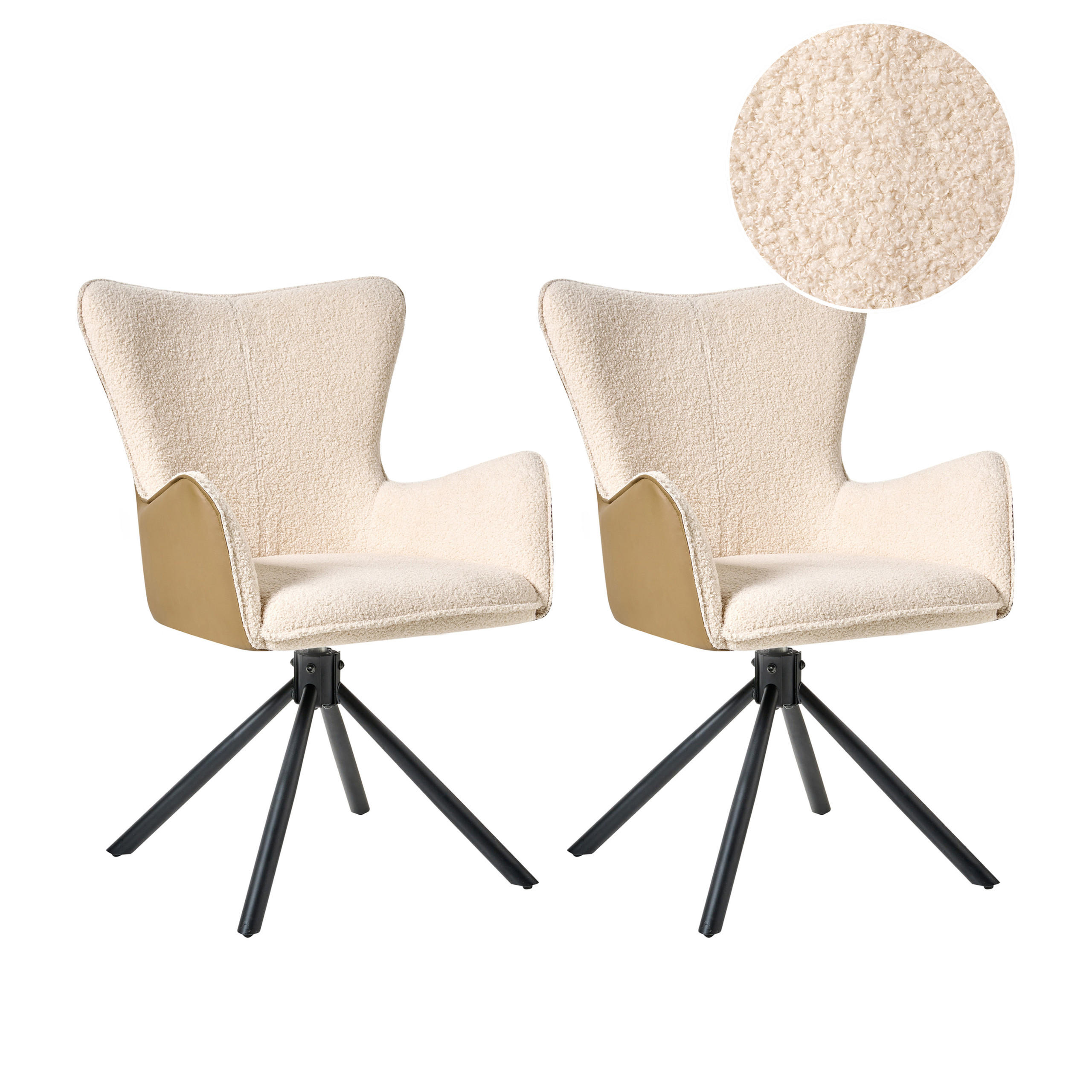 SCAUN DE BUCATARIE set de 2 bej deschis Novi