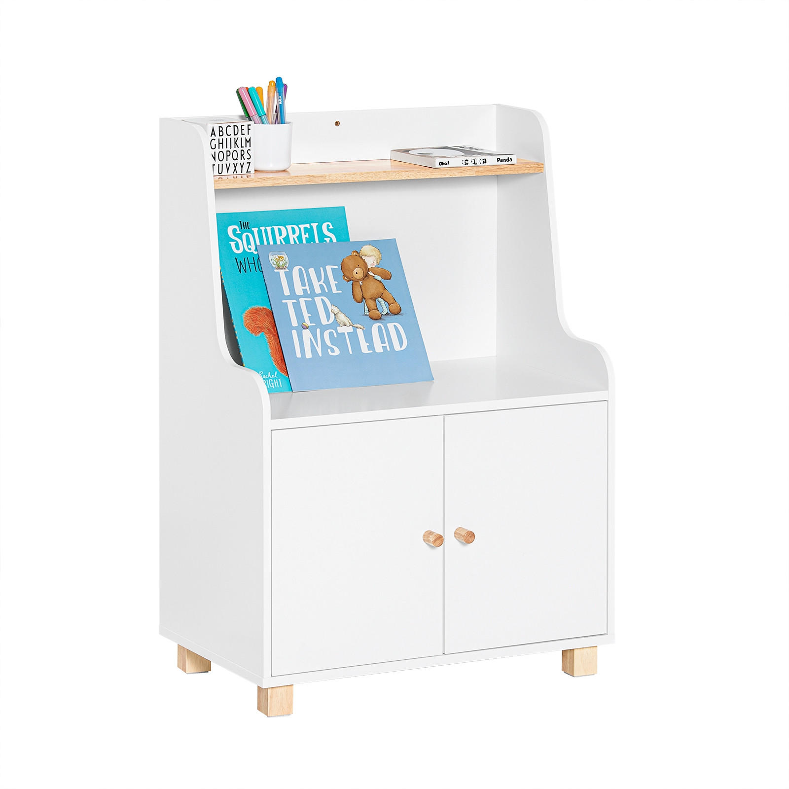 KINDERREGAL Weiß - Weiß/Naturfarben, Holz/Holzwerkstoff (60/87/35cm) - SoBuy