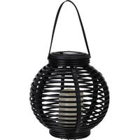 SOLARLATERNE Ø 21 cm - Schwarz, Kunststoff (20.5/20.5/21.3cm)