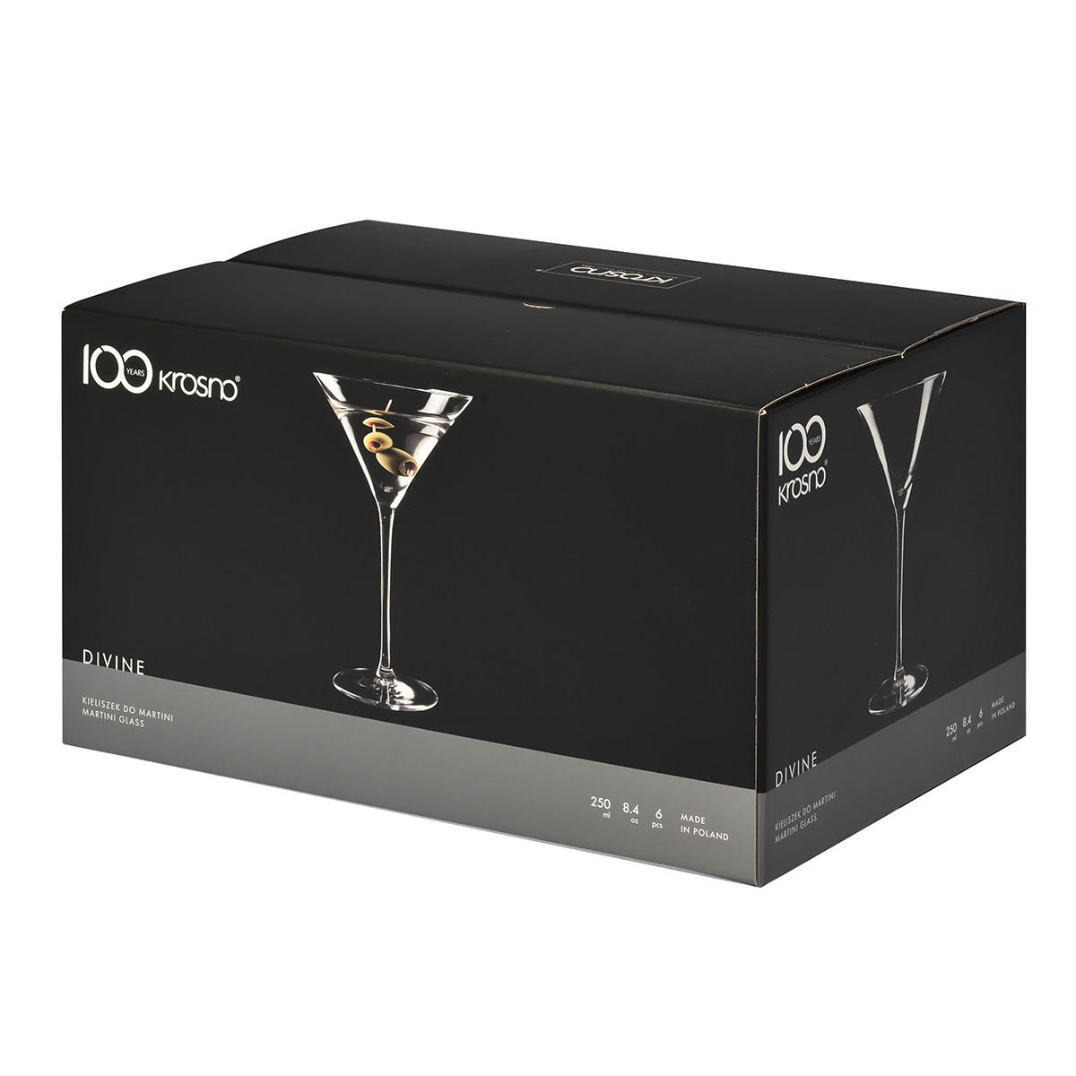 MARTINIGLÄSER Divine, 6er-Set, 250 ml - Transparent, Glas (0.25L) - Krosno Glass