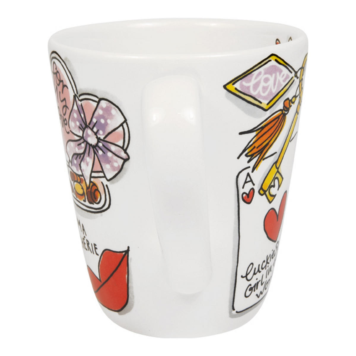 BECHER Valentinstag Madame in Bunt - 350 ml - Multicolor, Keramik (0.35L) - Blond Amsterdam