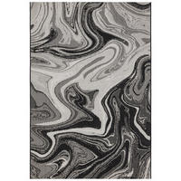 TEPPICH Innen- und LOBBY MARBLE Schwarz 200 x 290 cm - Schwarz, Textil (200/290cm) - Novatrend