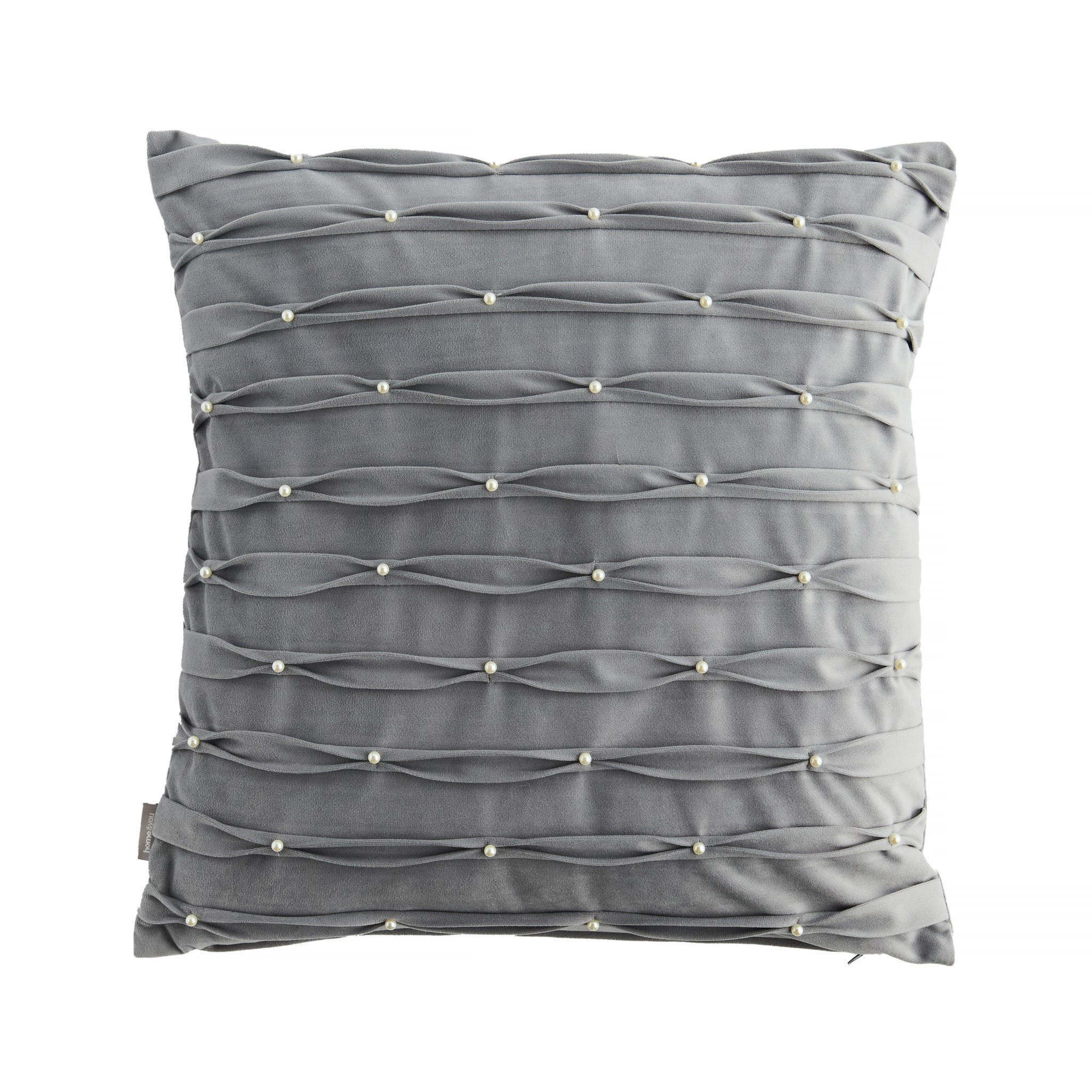 KISSENBEZUG Perline - Dunkelgrau, Textil (45/45cm) - home&you