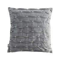 KISSENBEZUG Perline - Dunkelgrau, Textil (45/45cm) - home&you