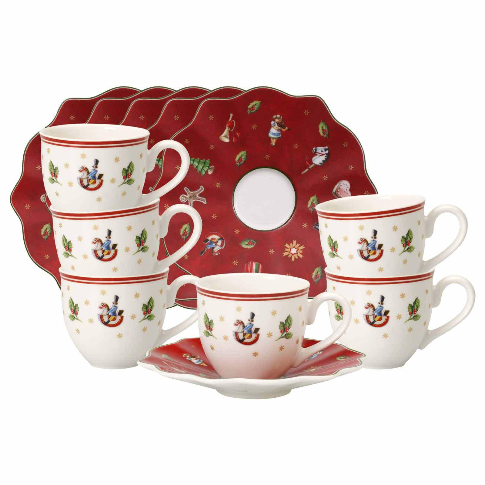 ESPRESSOTASSEN MIT UNTERTASSEN Toy's Delight bunt 70 ml 6er Set - Multicolor, Keramik (0.07L) - Villeroy & Boch