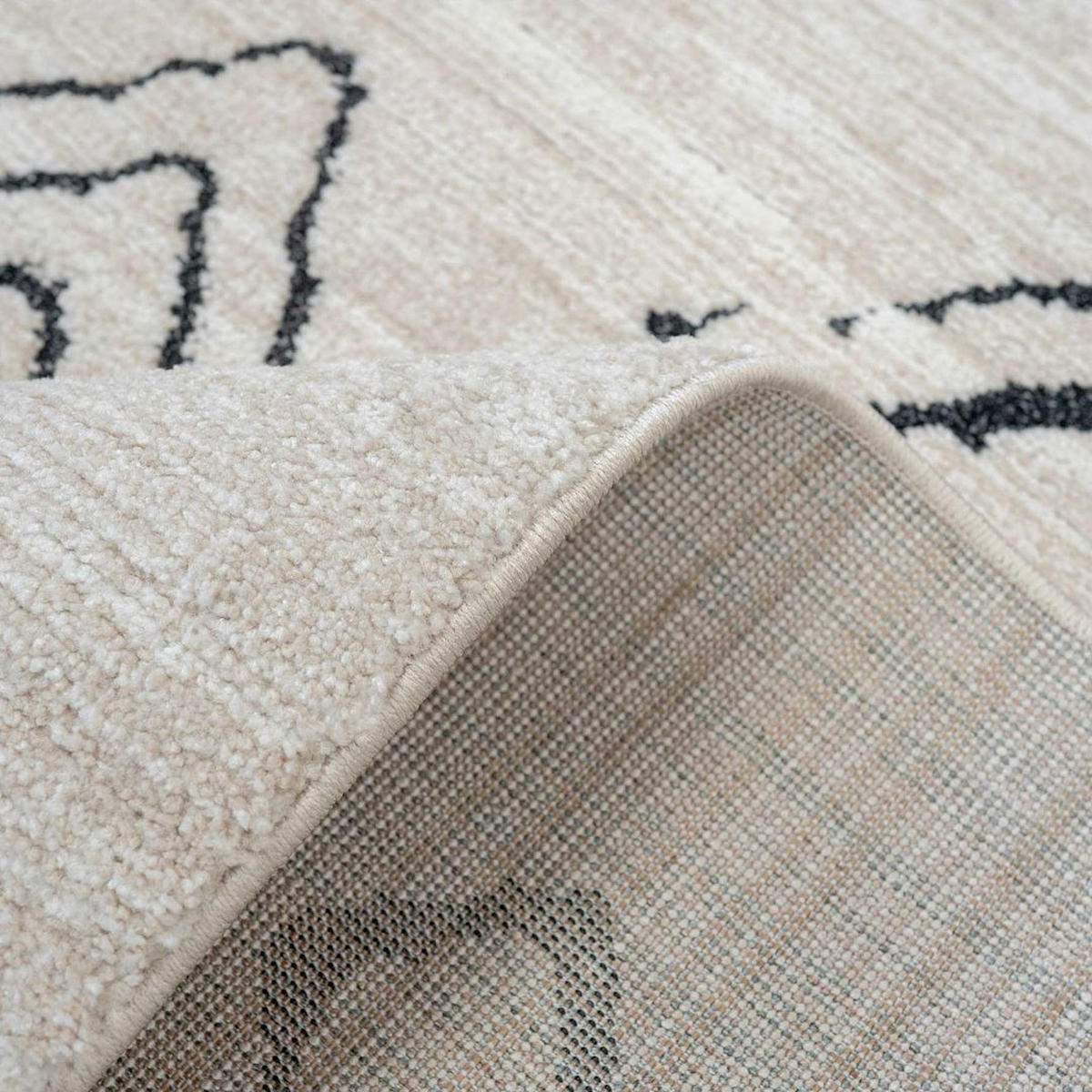 VINTAGE-TEPPICH Medini Neva Creme - Beige, Textil (119/170cm) - Kukoon Rugs