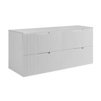 BADEZIMMERSCHRANK : weiß, 160 (2 x 80) x 58,6 x 46 cm - Weiß, Holzwerkstoff (160/58.6/46cm) - 3XE LIVING