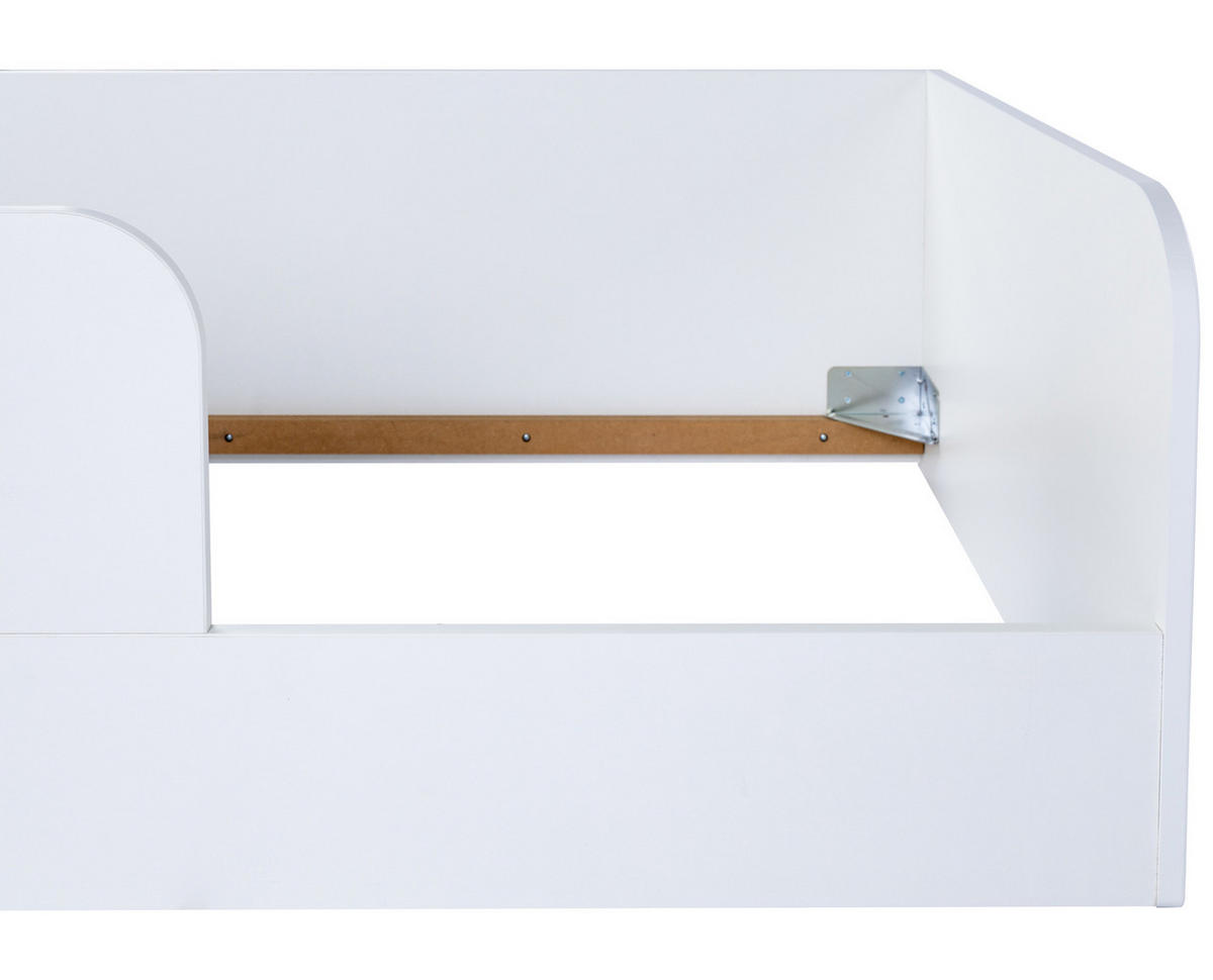 BODENBETT Thilo 90 x 200 cm - Weiß, Holzwerkstoff (90/200cm) - arthur berndt