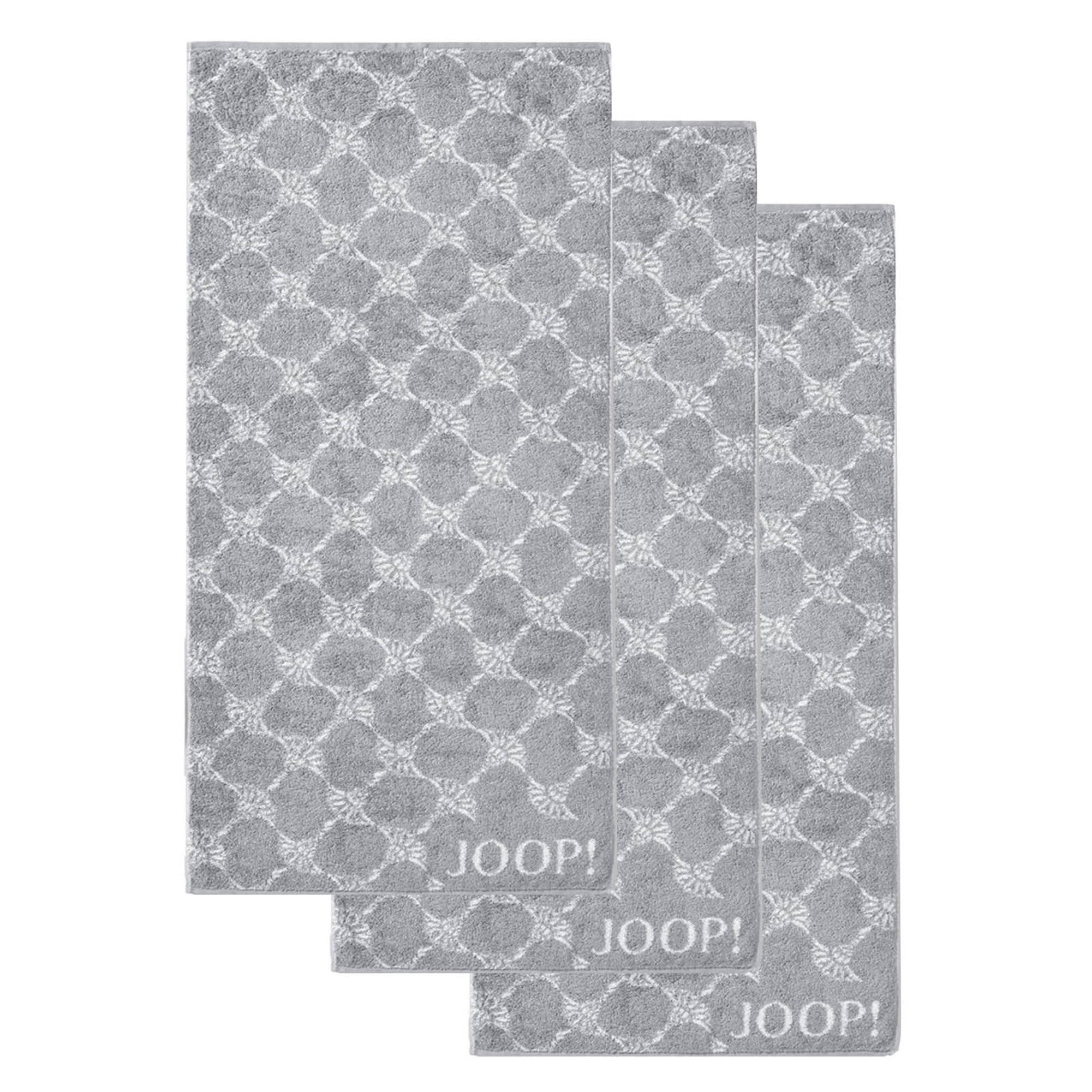HANDTUCH Unisex Classic / Infinity Grau 3er Pack Baumwolle - Grau, Textil (100/40cm) - Joop!