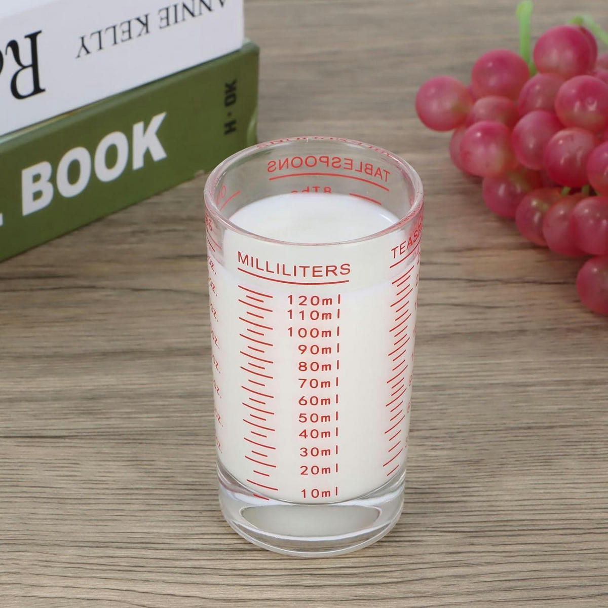 MESSBECHER 120 ml Rot - Rot, Glas (0.12L)