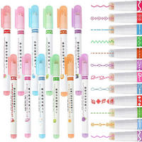 KUGELSCHREIBER Set 12-teilig mit Stempelspitze - Multicolor, Kunststoff (7/1/13.5cm)