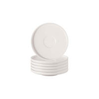 KAFFEEUNTERTASSEN Afina weiß ø 14,2 cm 6er Set - Weiß, Keramik (14.2cm) - Villeroy & Boch