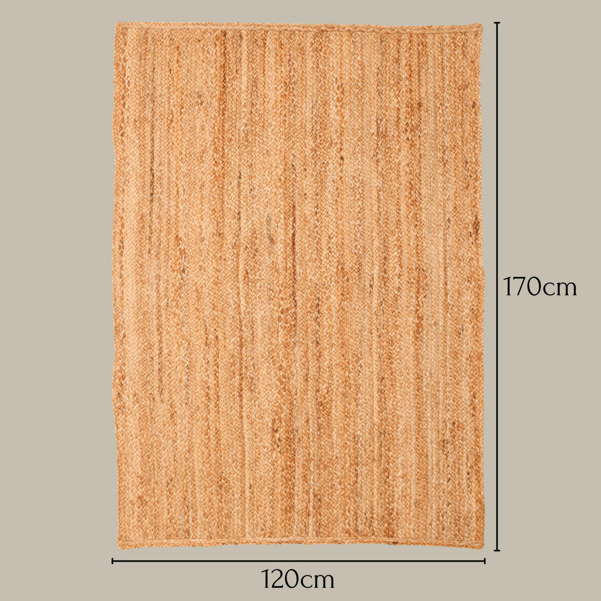 JUTETEPPICH Nitin natur 170/120 cm - Naturfarben, Naturmaterialien (120/170cm) - My-Rug