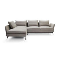 ECKSOFA Demisbal Hellgrau mit Bettkasten - Hellgrau, Textil (282/182cm) - Selsey