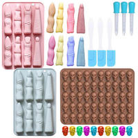 SILIKONFORM Set Halloween 3-teilig Totenkopf Finger - Multicolor, Kunststoff