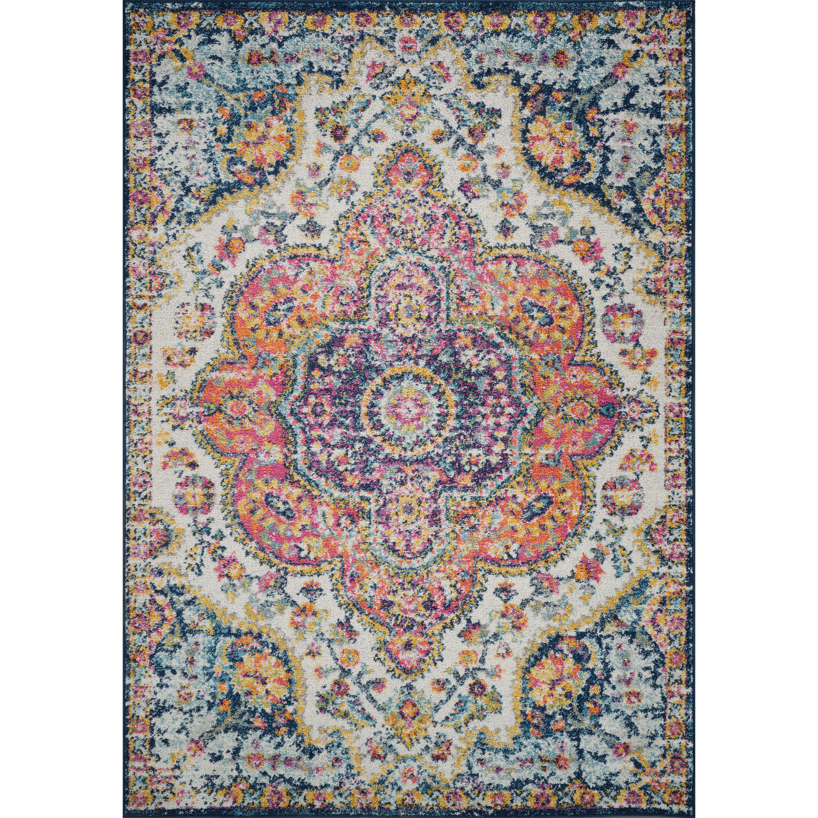 VINTAGE-TEPPICH 120x170 cm Mehrfarbig - Multicolor, Naturmaterialien/Textil (120/170cm) - LIVABLISS
