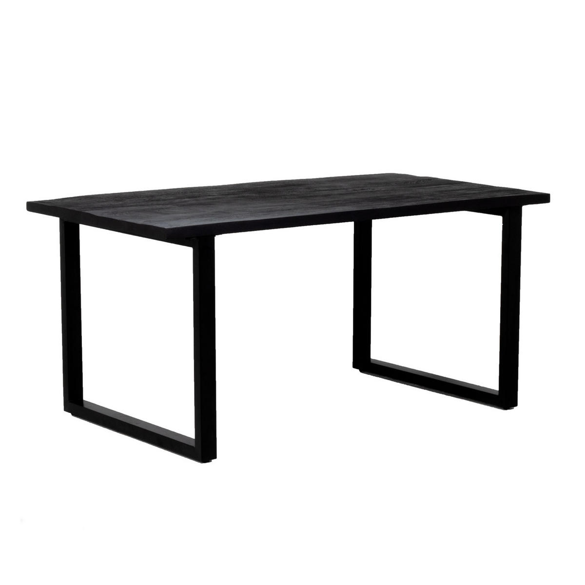 ESSTISCH aus Mangoholz 160cm, schwarz - Schwarz, Holz (160/90/76cm) - Giga Meubel