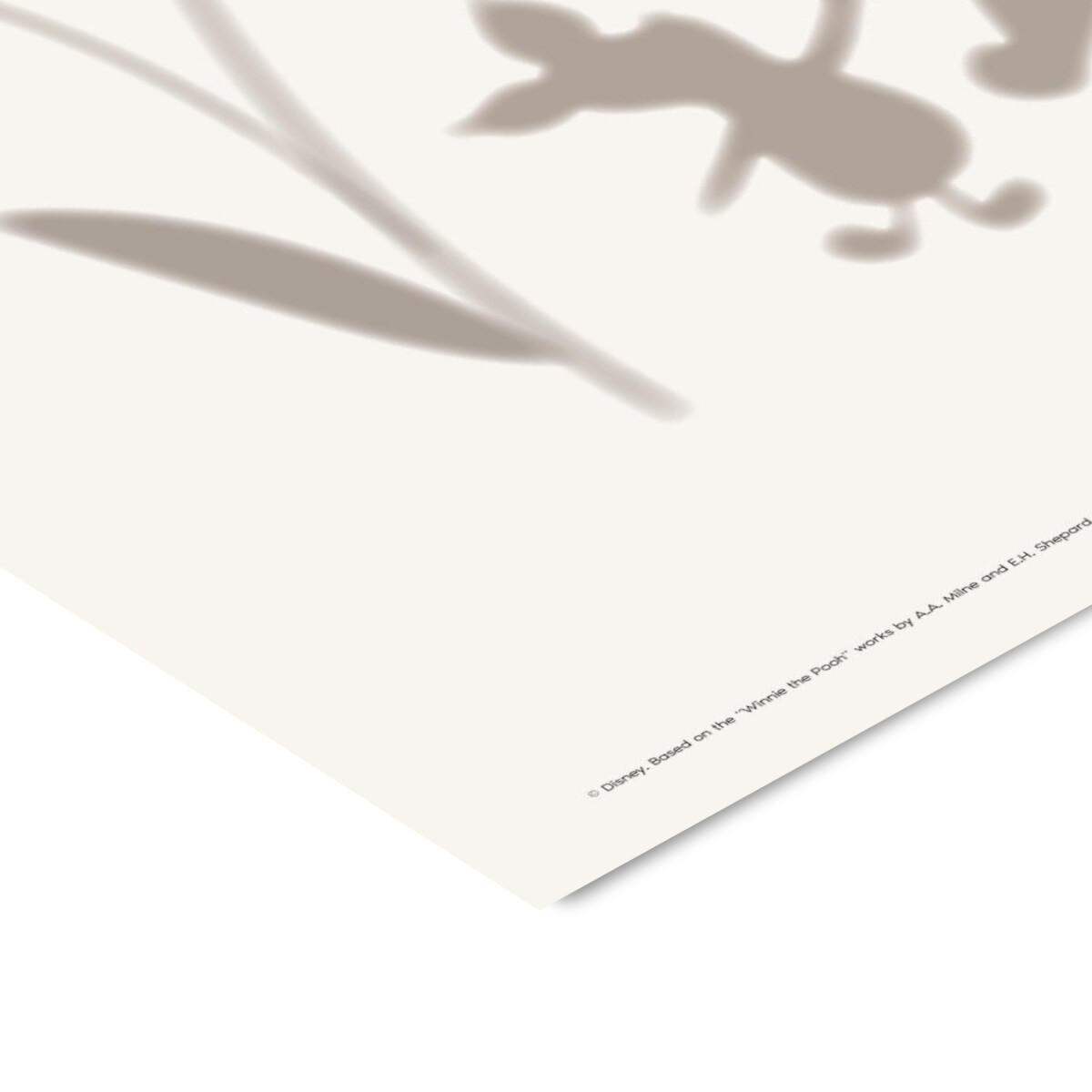 POSTER Disney's Winnie the Pooh & Piglet Flower Silhouettes - Beige, Papier (70/100/0.1cm) - Poster&Frame