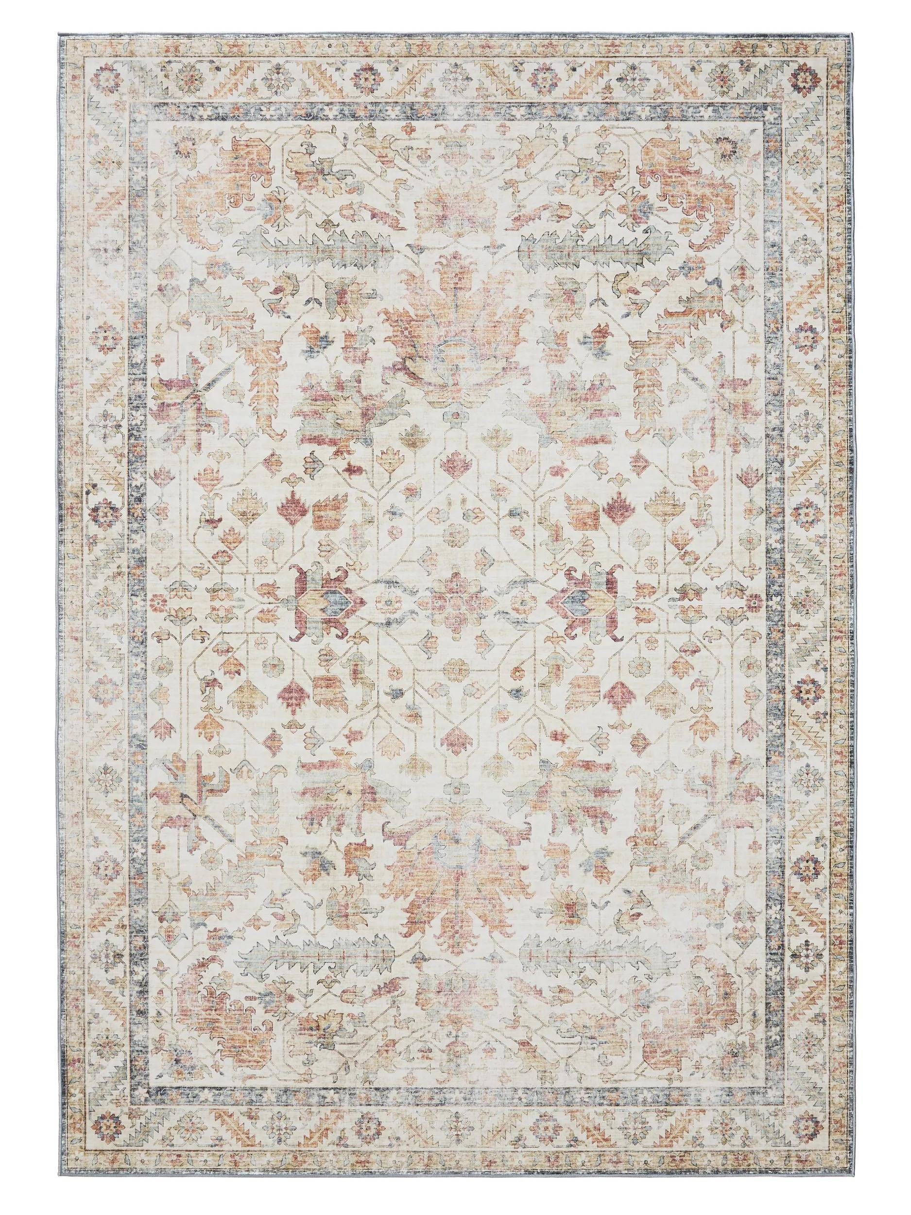 PRATELNÝ koberec George Vícebarevná/Béžová 140x200 cm - různobarevná/béžová, plast/umělá hmota (140/200cm) - benuta