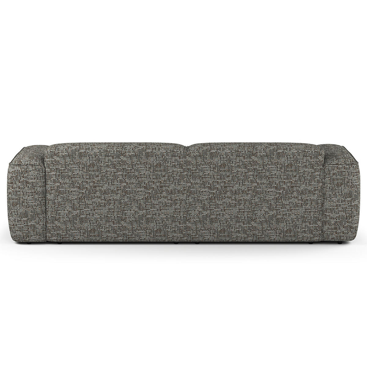 1,5-SITZER ECKSOFA mit Longchair - Schwarz/Grau, Kunststoff/Textil (260/173cm) - home24