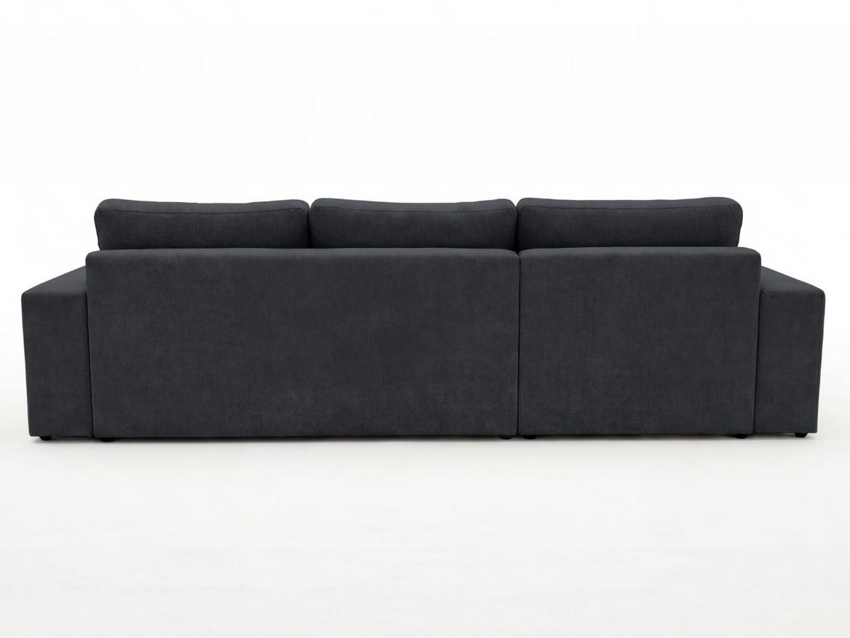 ECKSOFA Nesto Schwarz Links - Schwarz, Holz/Textil (260/165cm) - Graingold