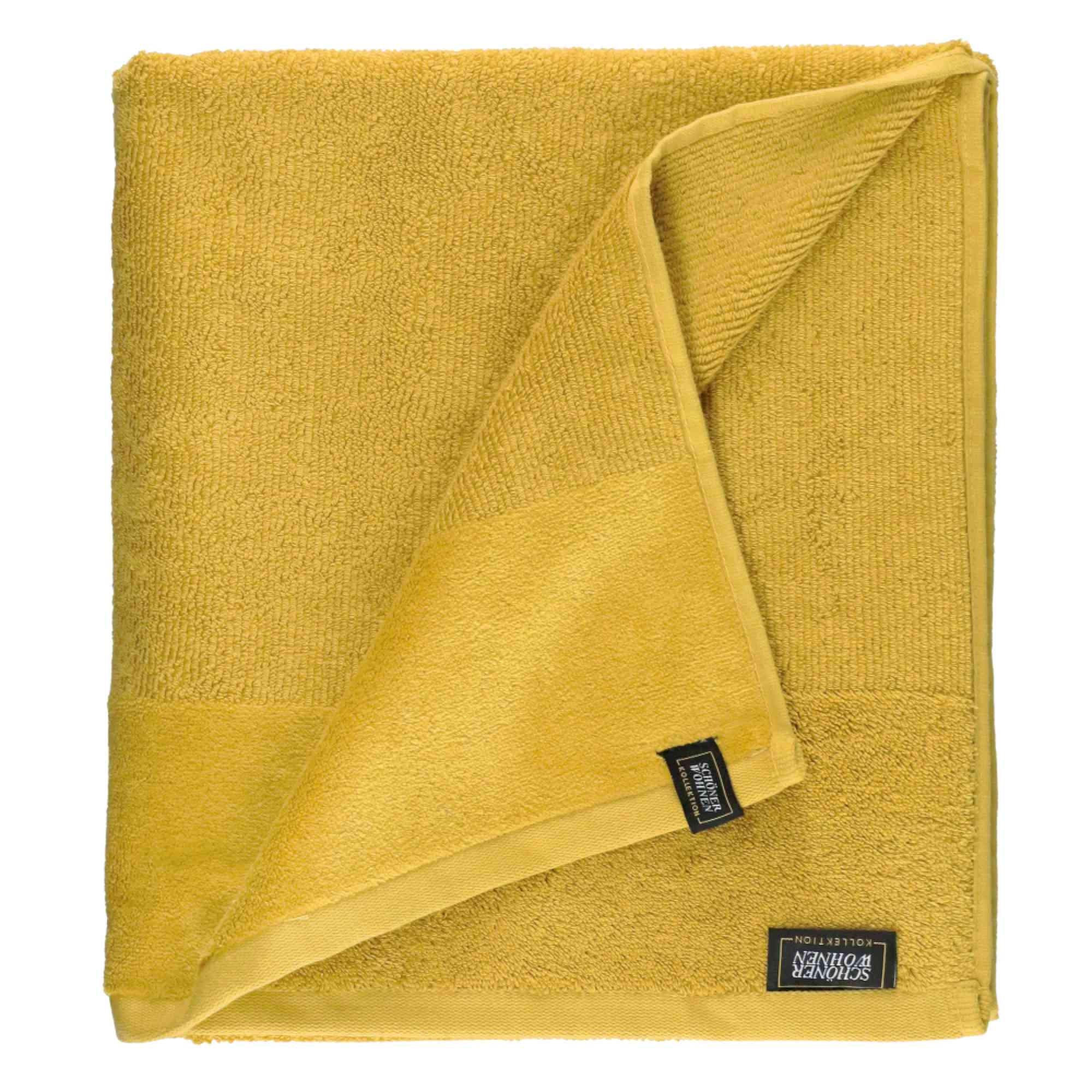 BADETUCH SENSE-2 - Gelb, Textil (100/150cm) - Schöner Wohnen