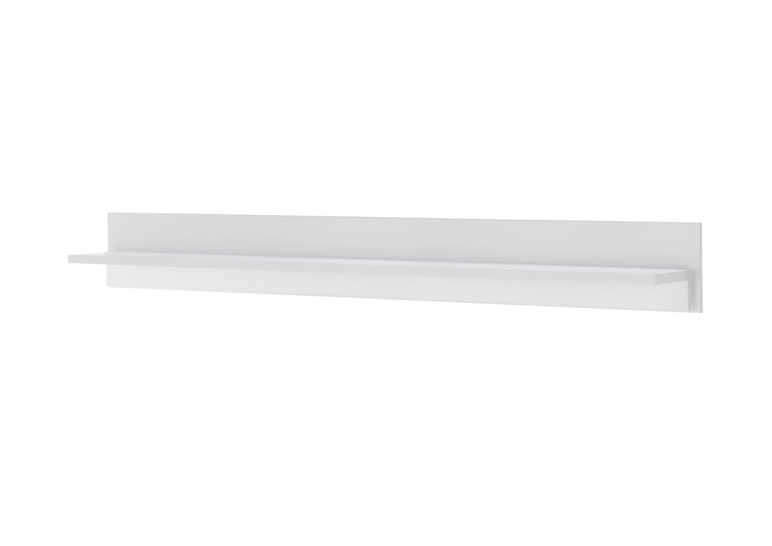 WANDBOARD M19 Weiß Matt 200/20/18 cm breit - Weiß, Holzwerkstoff (200/20/18cm) - Livojo