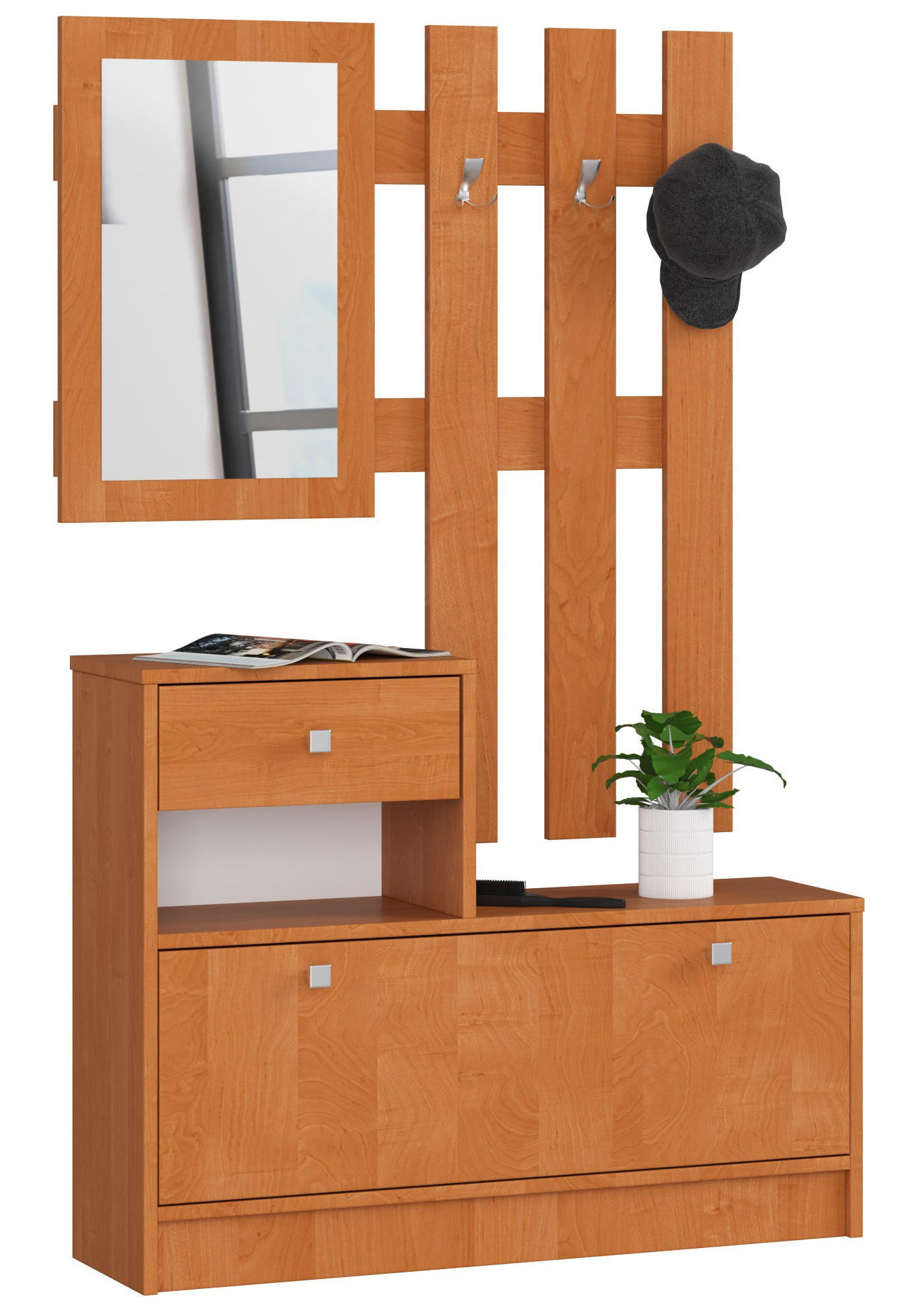 RAUMHIRSCH FURNITURE SKŘÍŇ NA BOTY v barvě olše 170/90/25