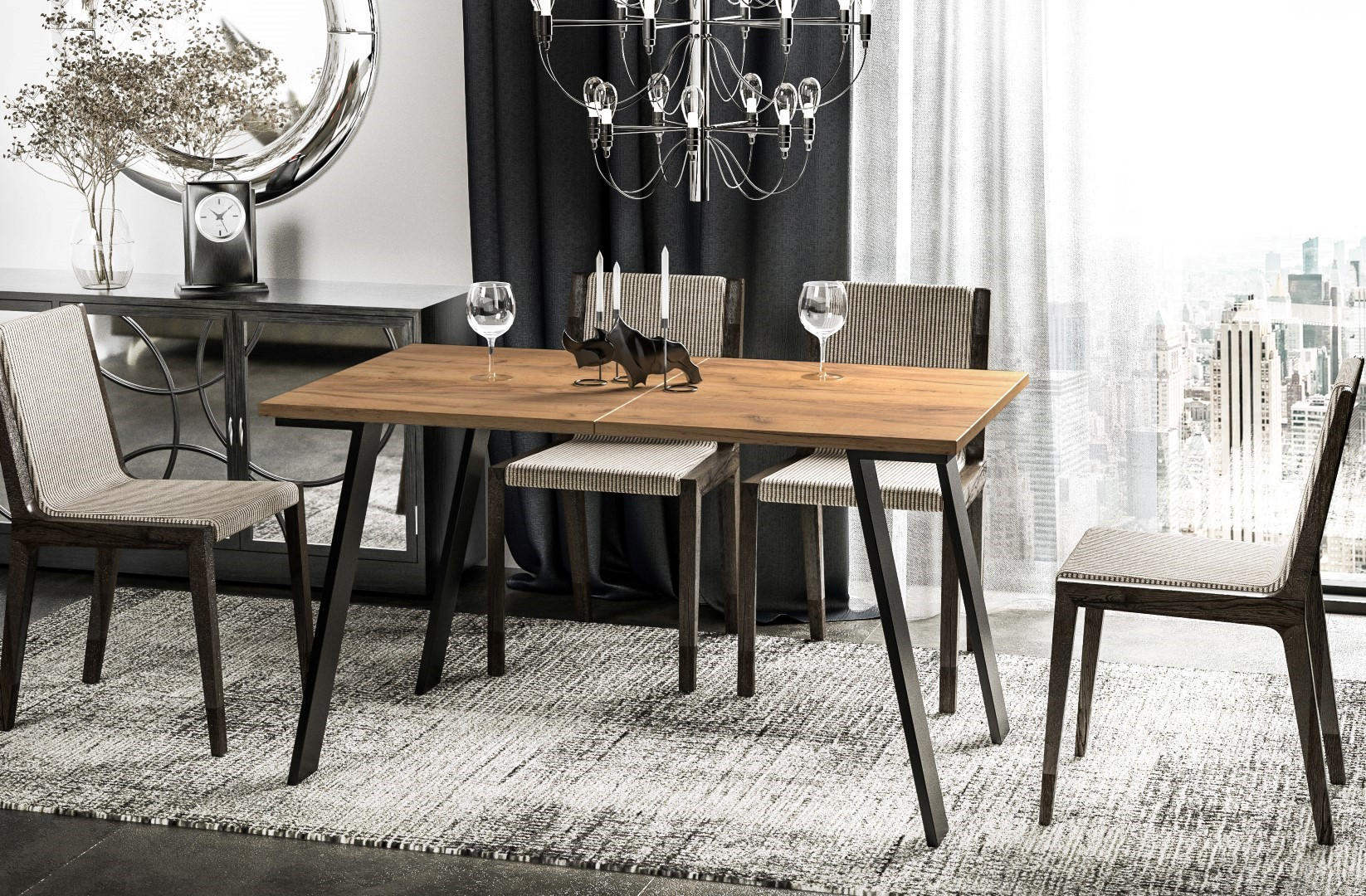 ESSTISCH Liwia ausziehbar bis 210 cm - Eiche Bianco, Holzwerkstoff (130/80/76cm) - Endo-Moebel