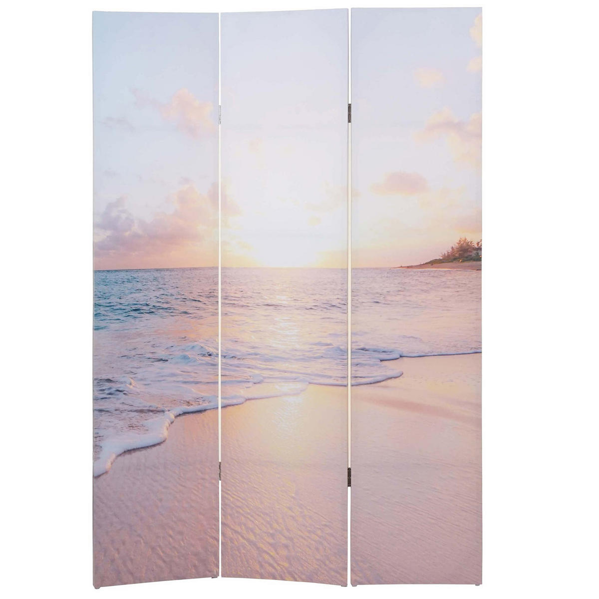 FOTO-PARAVENT Altrosa, Gelb - Gelb/Altrosa, Holz (121/180/2cm) - MCW