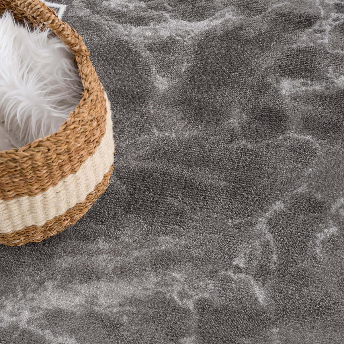 KURZFLOR-TEPPICH Chic 502 Anthrazit 80x300 cm - Anthrazit, Textil (80/300cm) - carpet city