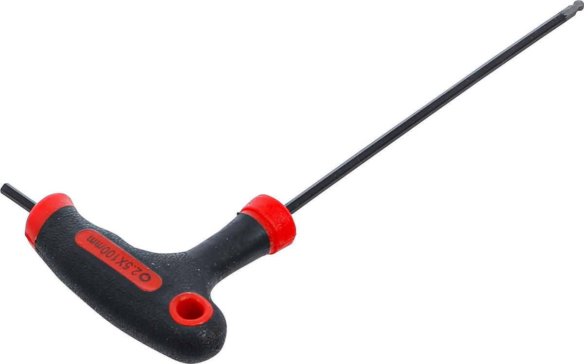 SCHRAUBENDREHER MIT T-GRIFF UND SEITLICHER KLINGE | INNENSECHSKANT / - Multicolor, Kunststoff/Metall (1/1cm) - BGS technic