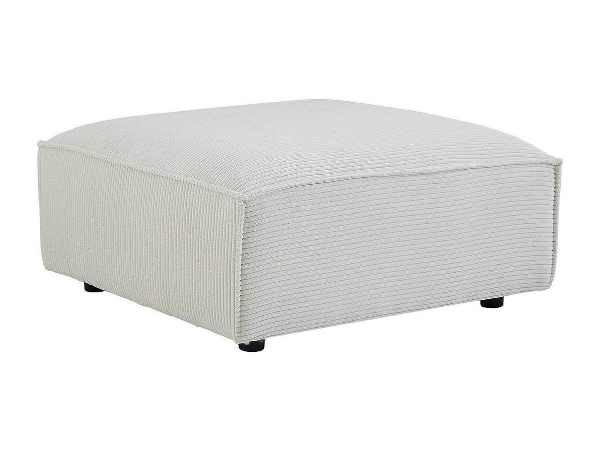 SITZHOCKER - 1 Person - Samt, Stoff - Beige - RUZOLO - Beige, Textil (90/43/90cm) - Vente-Unique
