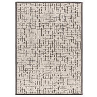 WEBTEPPICH Schwarz und Weiß Retro 133/190 cm - Schwarz/Weiß, Naturmaterialien/Textil (133/190cm) - Atticgo