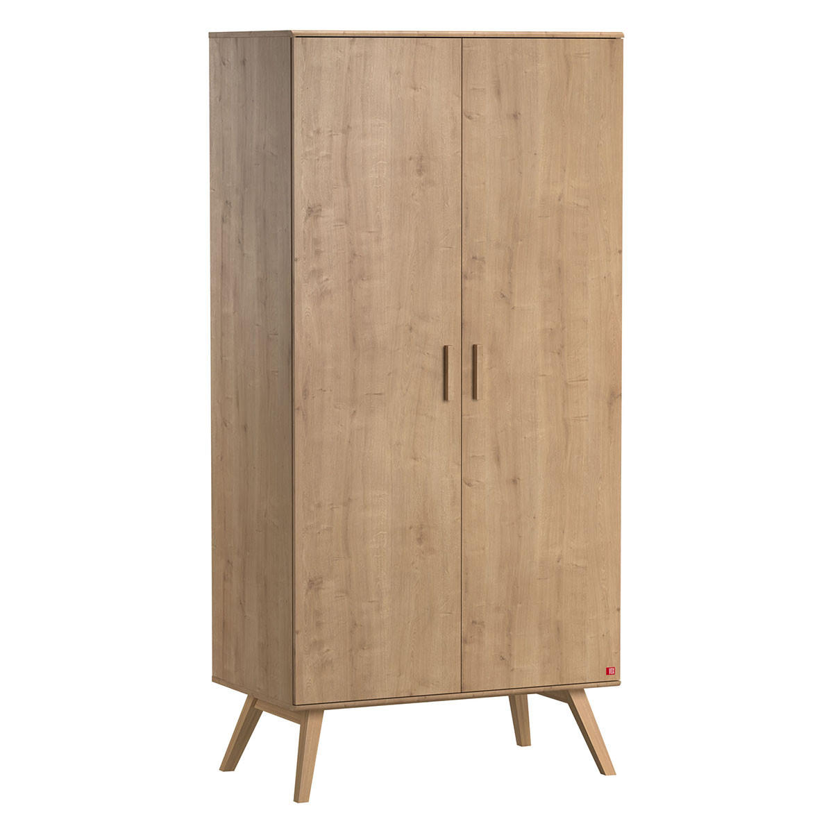 KLEIDERSCHRANK H207,5 cm - Nautis - Eichefarben, Holzwerkstoff (58/207.5/100cm) - Calicosy