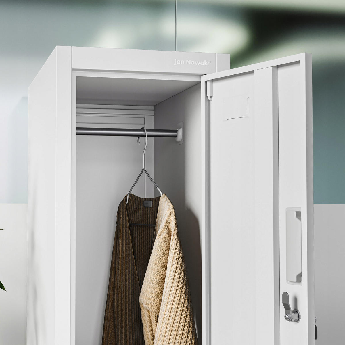 MITARBEITER-GARDEROBENSCHRANK BARTEK 1 PLUS - Grau, Metall (29/172/45cm) - Jan Nowak
