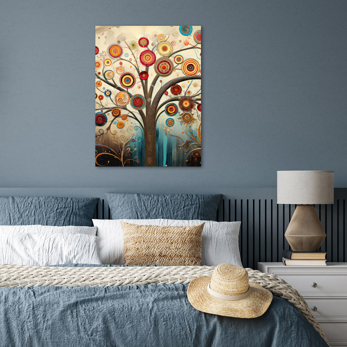 POSTER Baum - Baum des Lebens - Farbe 60x80 cm - Braun, Papier (60/80/0.1cm) - MuchoWow