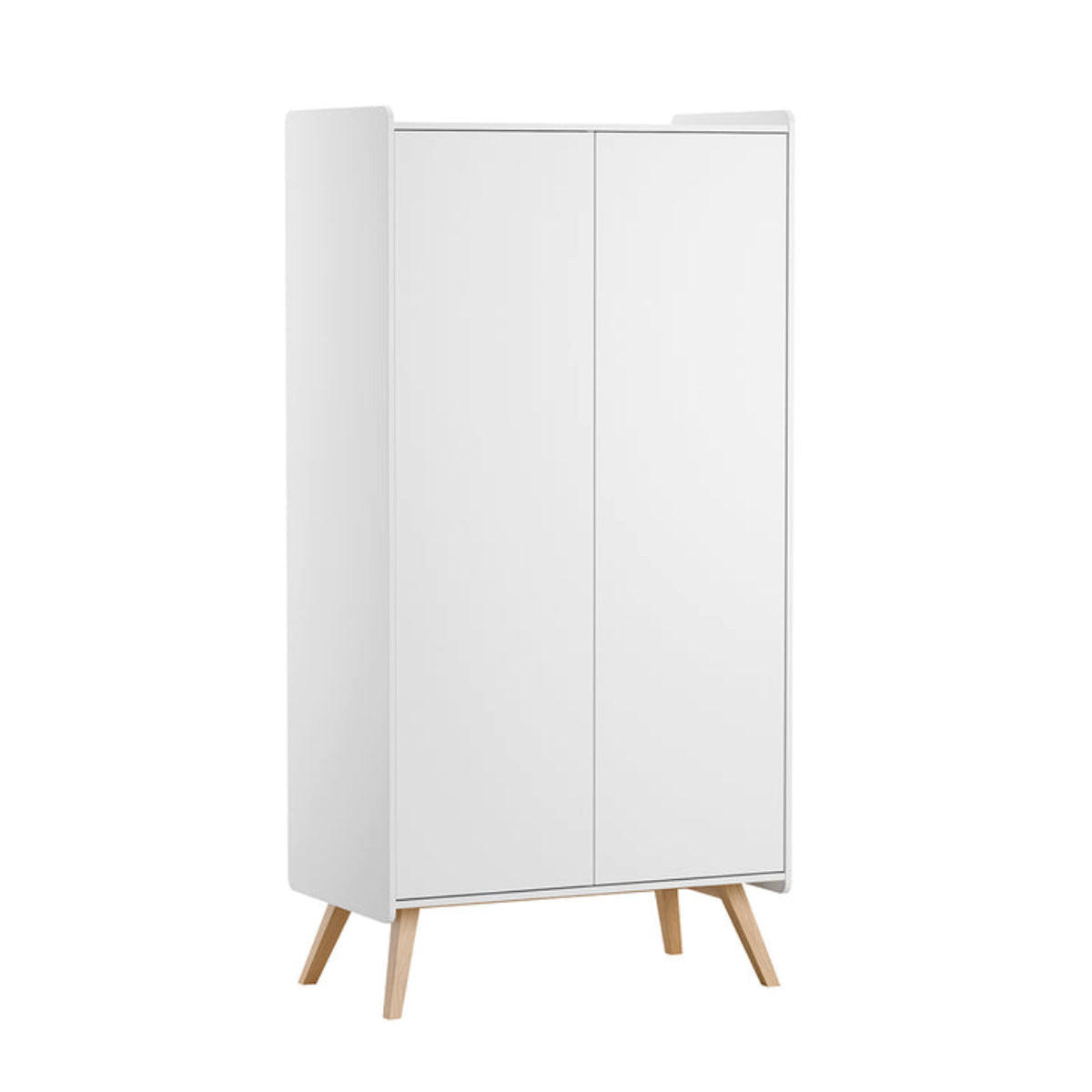 SKRIŇA 2 dvere Vintage Biela - biela, kompozitné drevo (100/200/58cm) - Petits-meubles