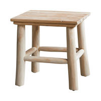 BEISTELLTISCH Kilim Natur aus Teak - Naturfarben, Holz (30/30/30cm) - Tikamoon