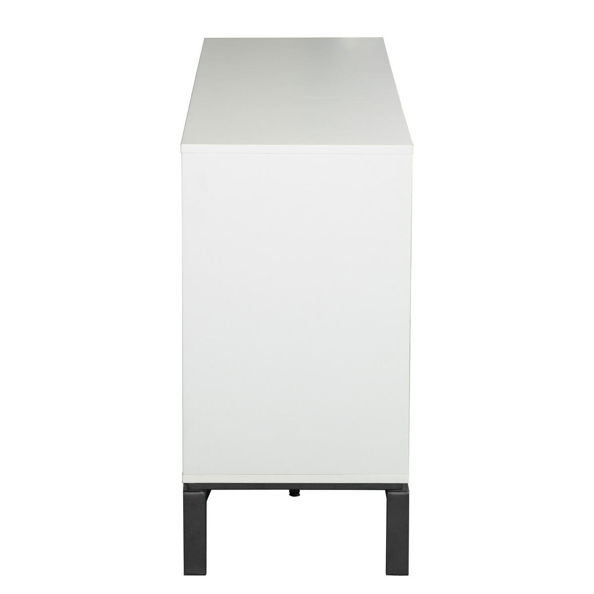 SIDEBOARD - Glas - Schwarz / Kaschmir - Kaschmir/Schwarz, Holzwerkstoff/Metall (160/76/40cm) - home24