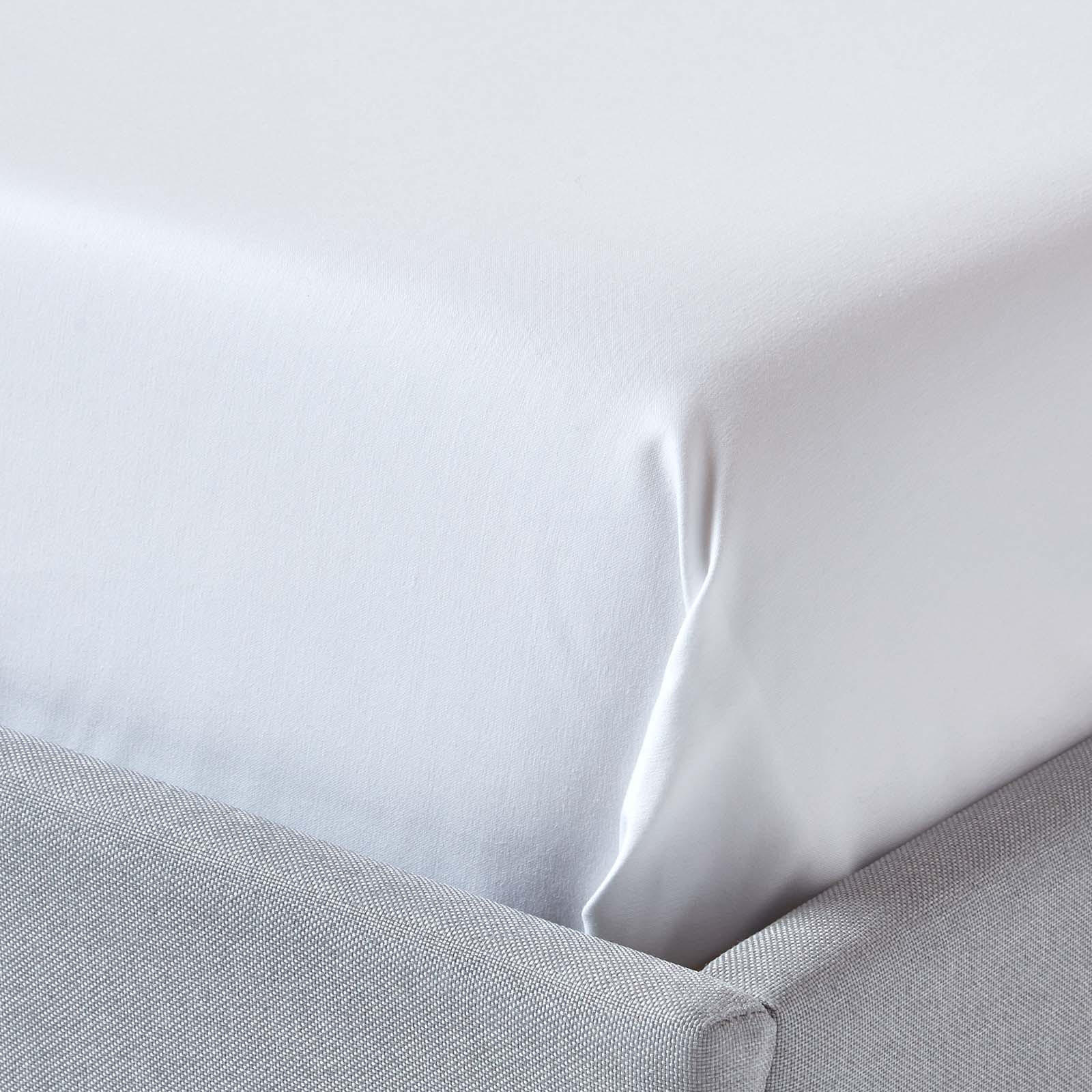 Thumbnail - Homescapes Bettlaken, Weiß, Textil, Quadratisch, 275x275 cm, Oeko-Tex®, Schlaftextilien, Bettwäsche, Bettlaken