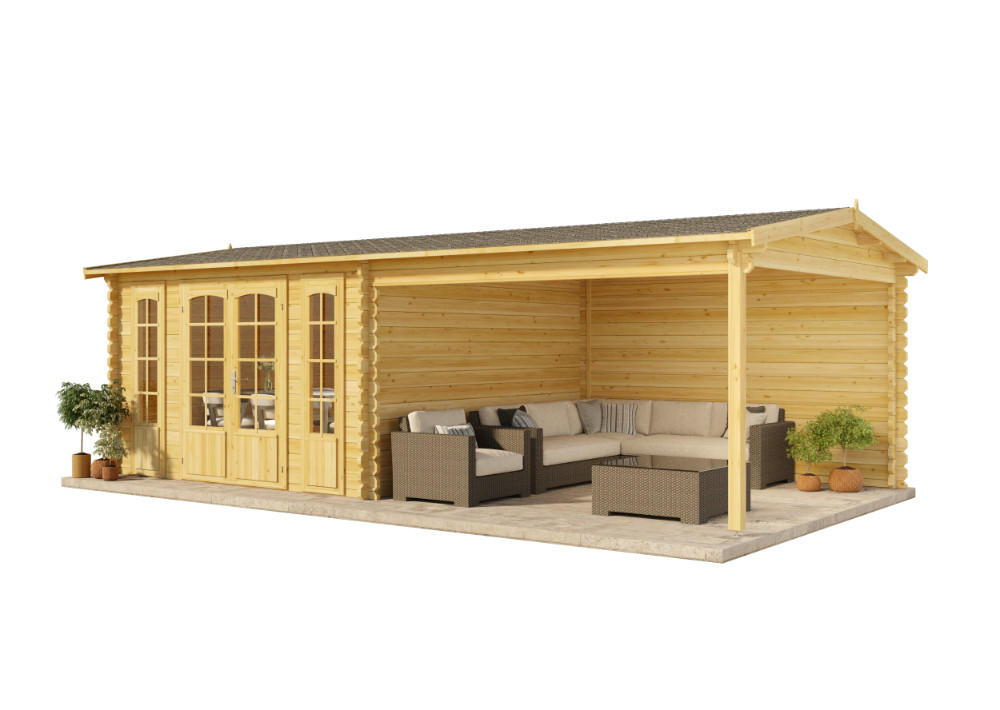 Alpholz Gartenhaus Pinien 756x270x400 cm