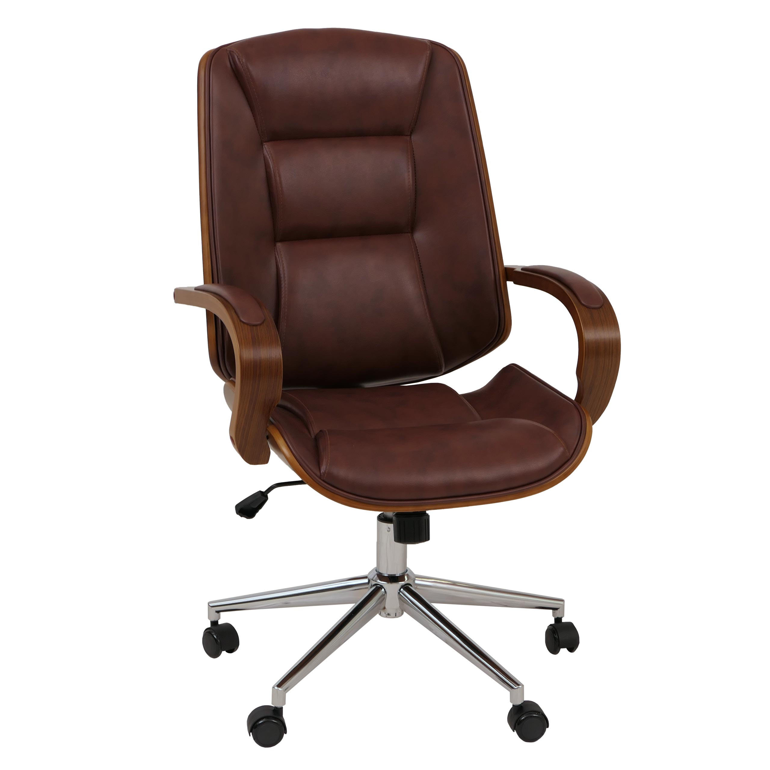 KANCELÁŘSKÁ židle hnědá - hnědá, textil (61/110/74cm) - MCW