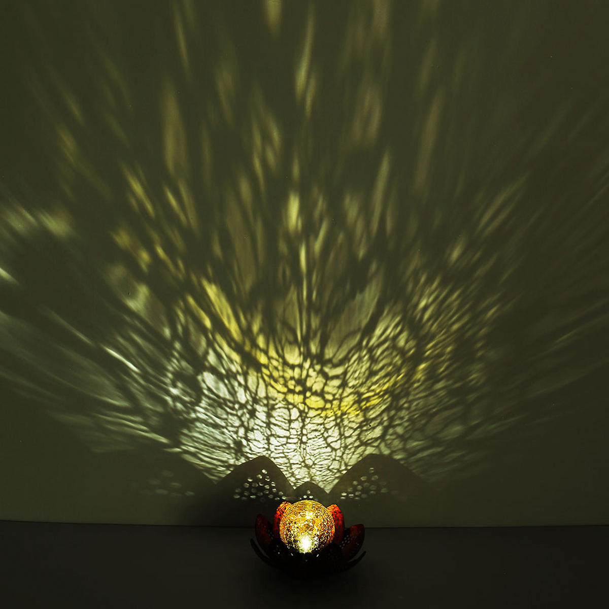 LED AUSSENLEUCHTE Solarleuchte Grün Gold 2er Set - Goldfarben, Glas (25/15/90cm) - Globo Lighting