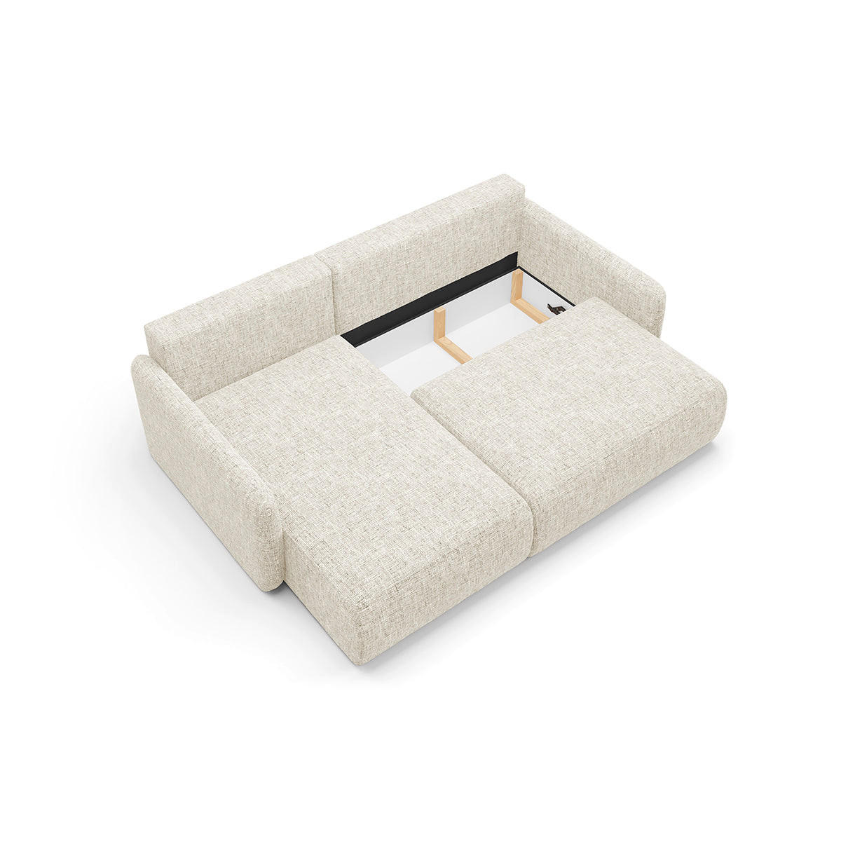 ECKSOFA Lazare 3 Sitzplätze Weiß - Weiß, Holz (217/148cm) - Petits-meubles