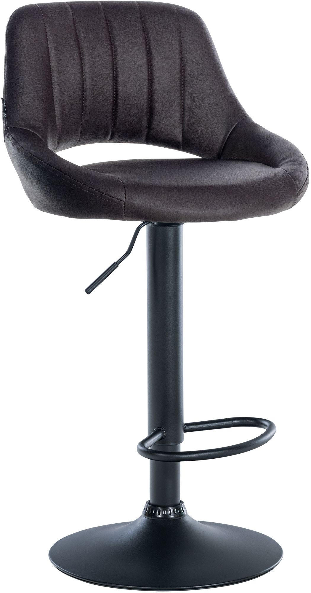 BARHOCKER Lederlook Braun - Schwarz/Braun, Textil/Metall (47/85/48cm) - CLP